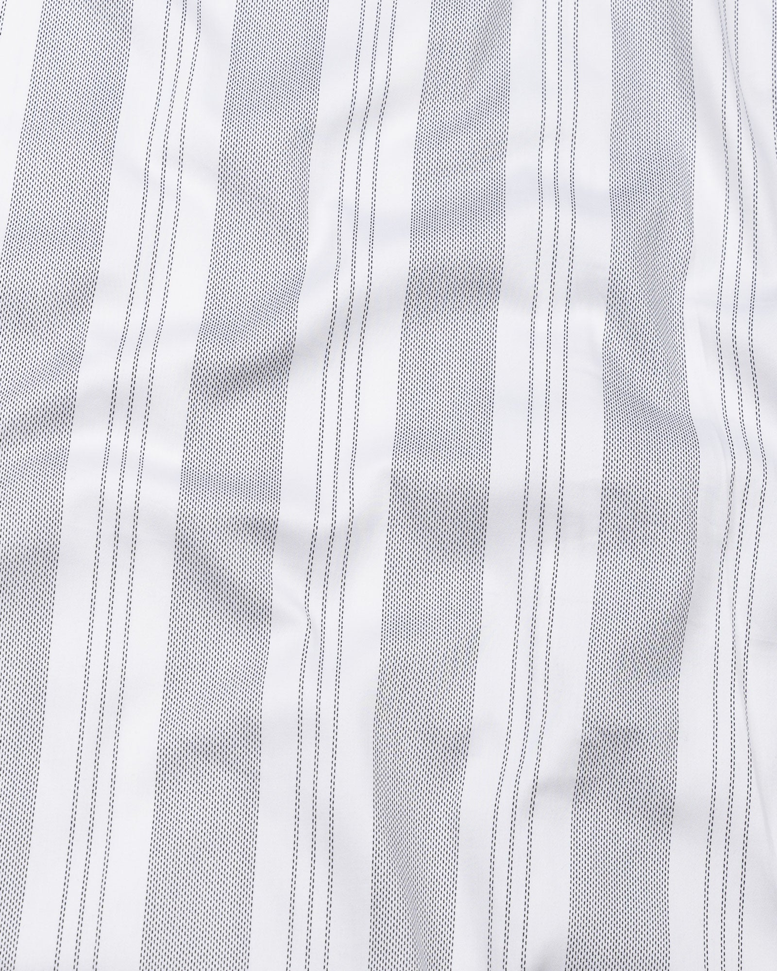 Axeior White Stripe Cotton Shirt - John Ellies
