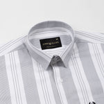 Axeior White Stripe Cotton Shirt - John Ellies