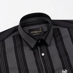 Axeior Black Stripe Cotton Shirt - John Ellies