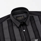 Axeior Black Stripe Cotton Shirt - John Ellies