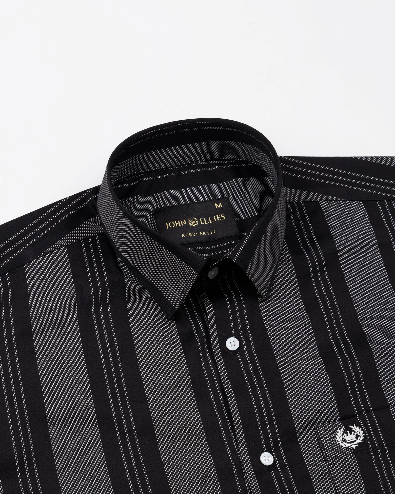 Axeior Black Stripe Cotton Shirt - John Ellies
