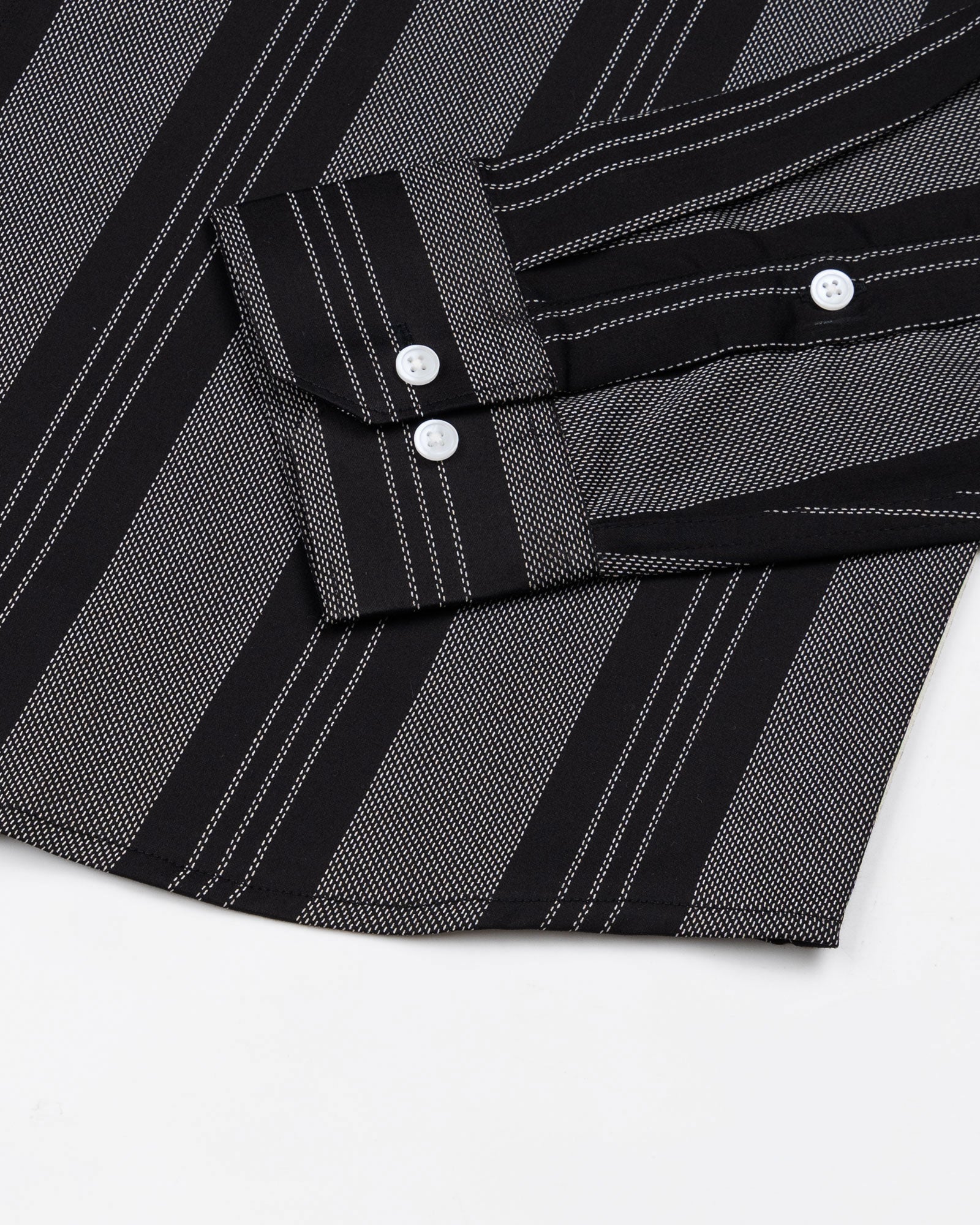 Axeior Black Stripe Cotton Shirt - John Ellies