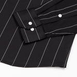 Axeior Black Pin Stripe Cotton Shirt - John Ellies