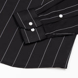 Axeior Black Pin Stripe Cotton Shirt - John Ellies