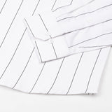 Axeior White Pin Stripe Cotton Shirt - John Ellies