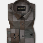Axeior Brown Check Cotton Shirt - John Ellies