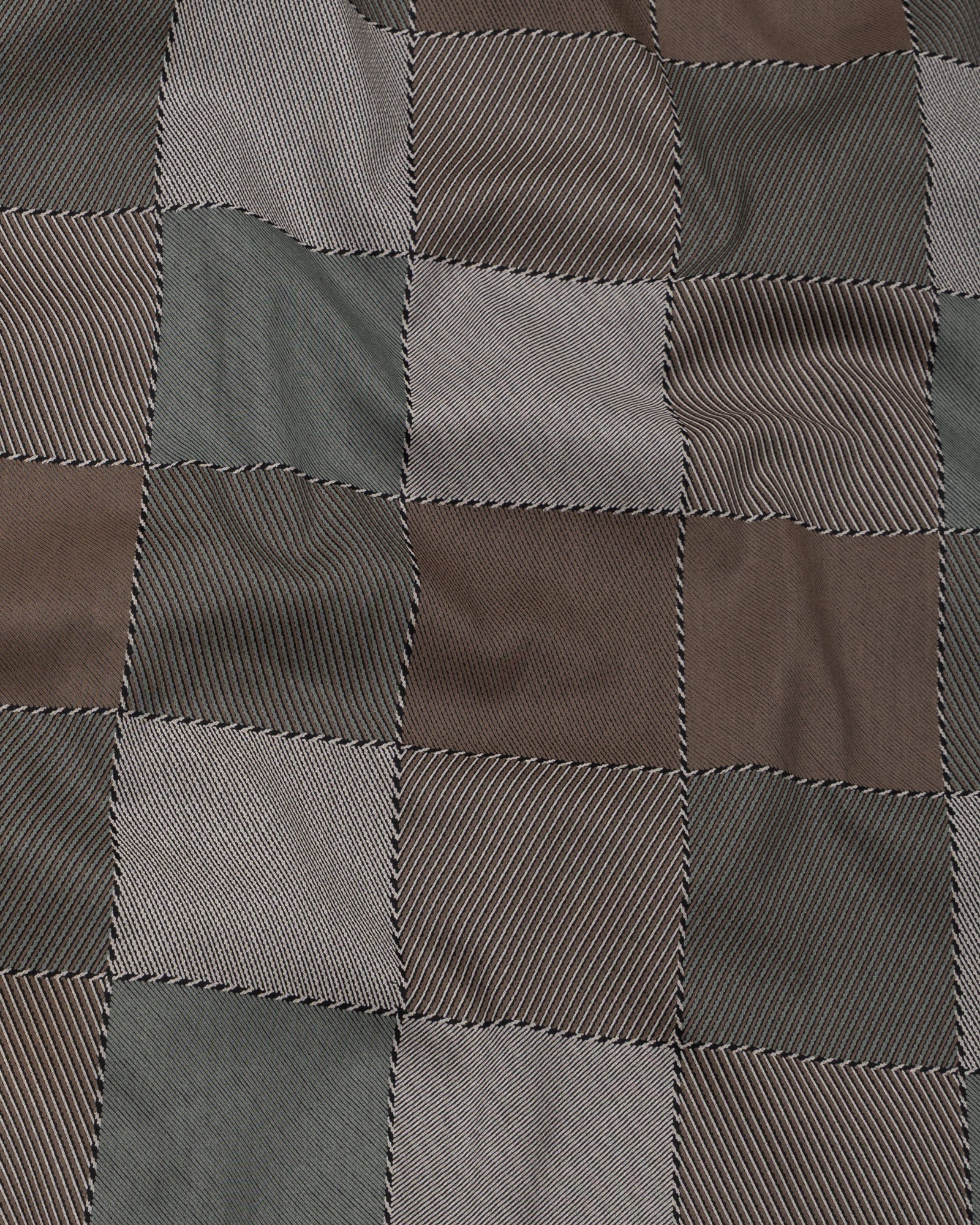 Axeior Brown Check Cotton Shirt - John Ellies