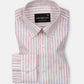 Karsen Orange Strips Button Down Linen Shirt - John Ellies
