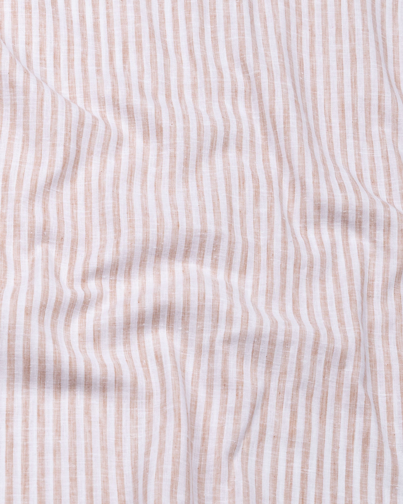 Karsen Orange Strips Button Down Linen Shirt - John Ellies