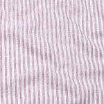 Karsen Maroon Strips Button Down Linen Shirt - John Ellies