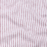 Karsen Maroon Strips Button Down Linen Shirt - John Ellies