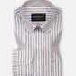 Karsen Brown Strips Button Down Linen Shirt - John Ellies