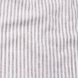 Karsen Brown Strips Button Down Linen Shirt - John Ellies