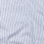 Karsen Navy Blue Strips Button Down Linen Shirt - John Ellies
