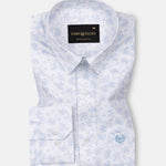 Nirat White Cotton Printed Shirt - John Ellies