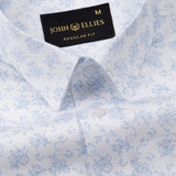 Nirat White Cotton Printed Shirt - John Ellies