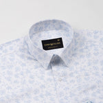 Nirat White Cotton Printed Shirt - John Ellies