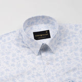 Nirat White Cotton Printed Shirt - John Ellies
