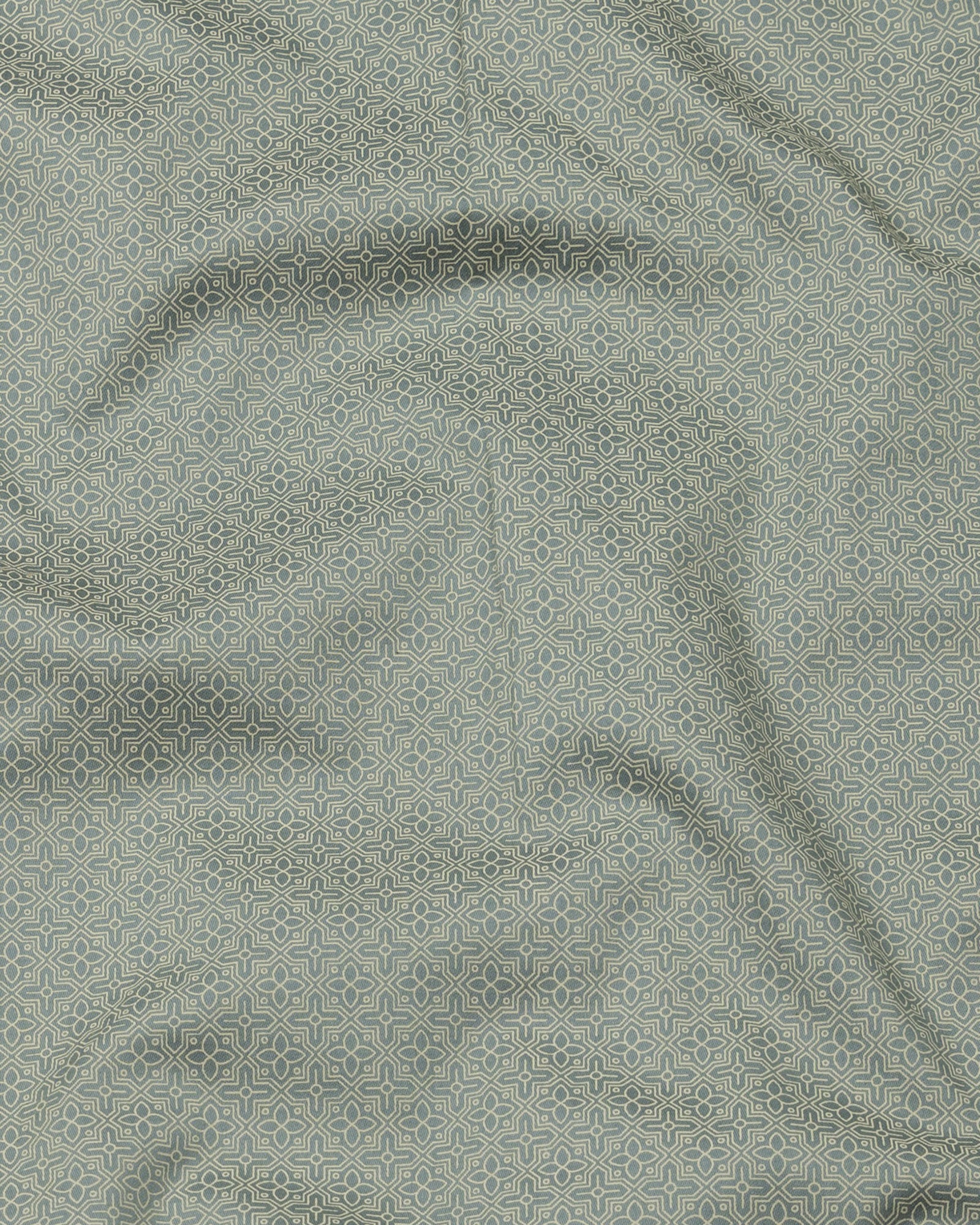 Nirat Green Cotton Printed Shirt - John Ellies