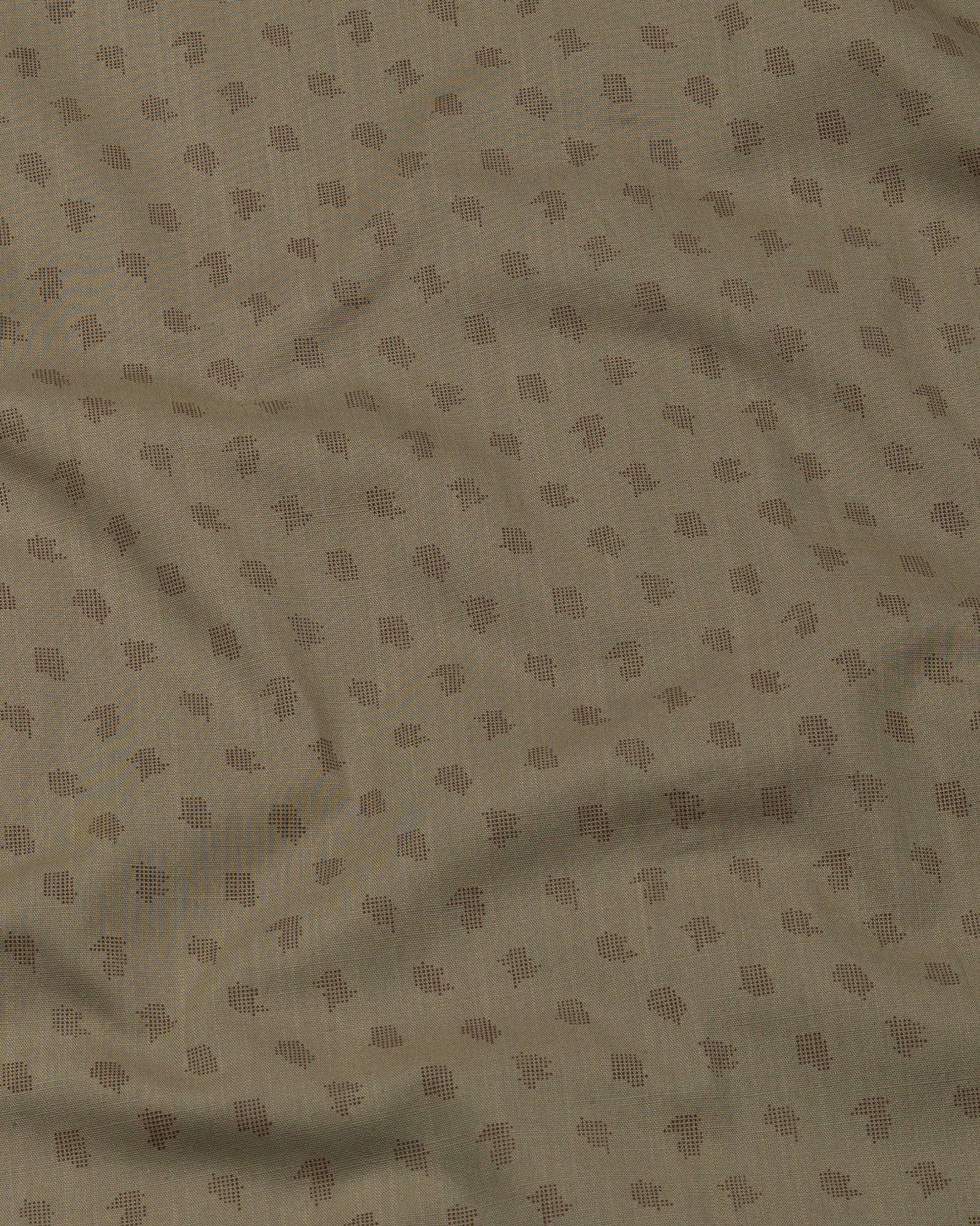 Nirat Tan Cotton Printed Shirt - John Ellies
