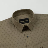 Nirat Tan Cotton Printed Shirt - John Ellies
