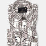 Nirat Cream Cotton Printed Shirt - John Ellies