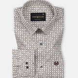 Nirat Cream Cotton Printed Shirt - John Ellies