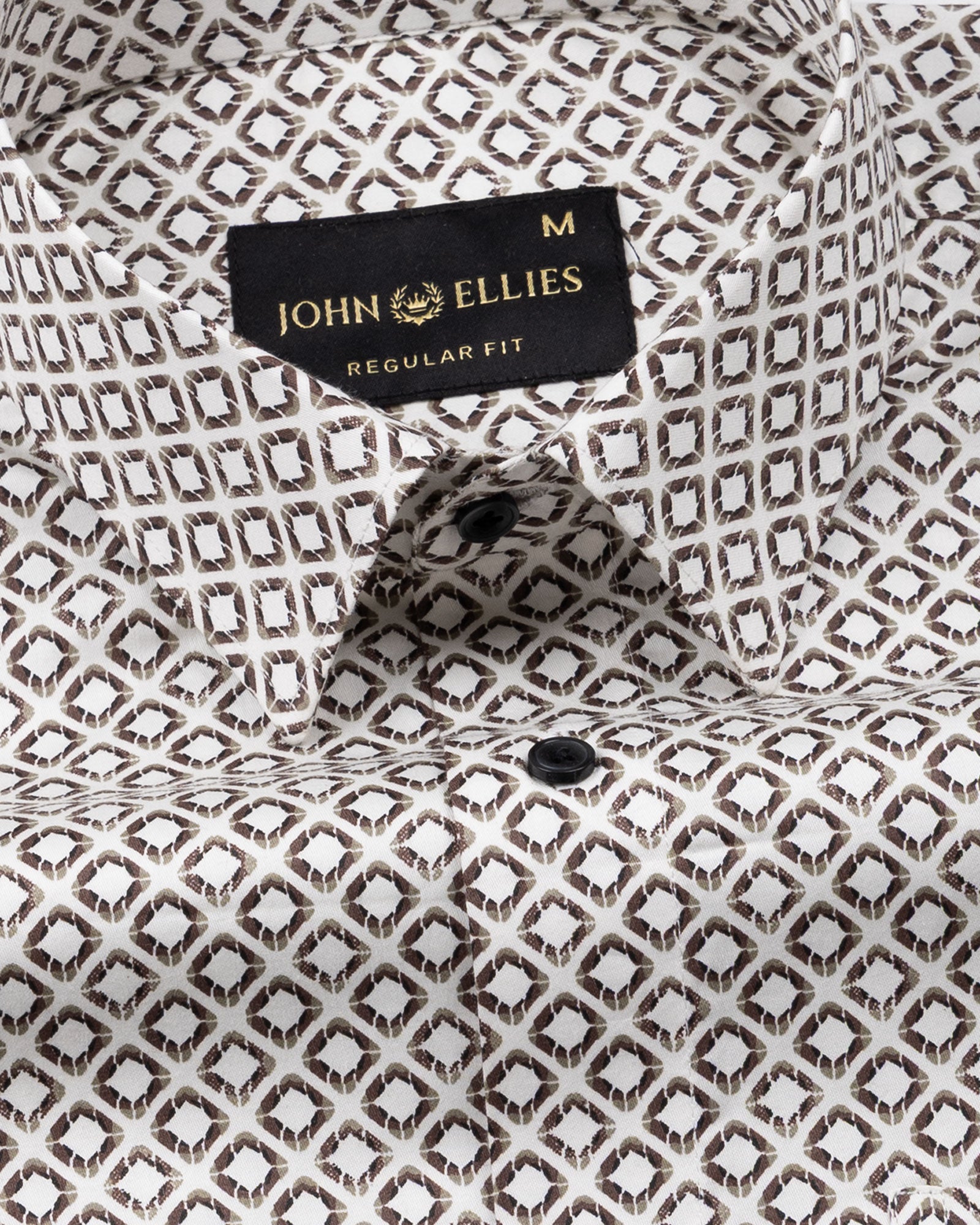 Nirat Cream Cotton Printed Shirt - John Ellies