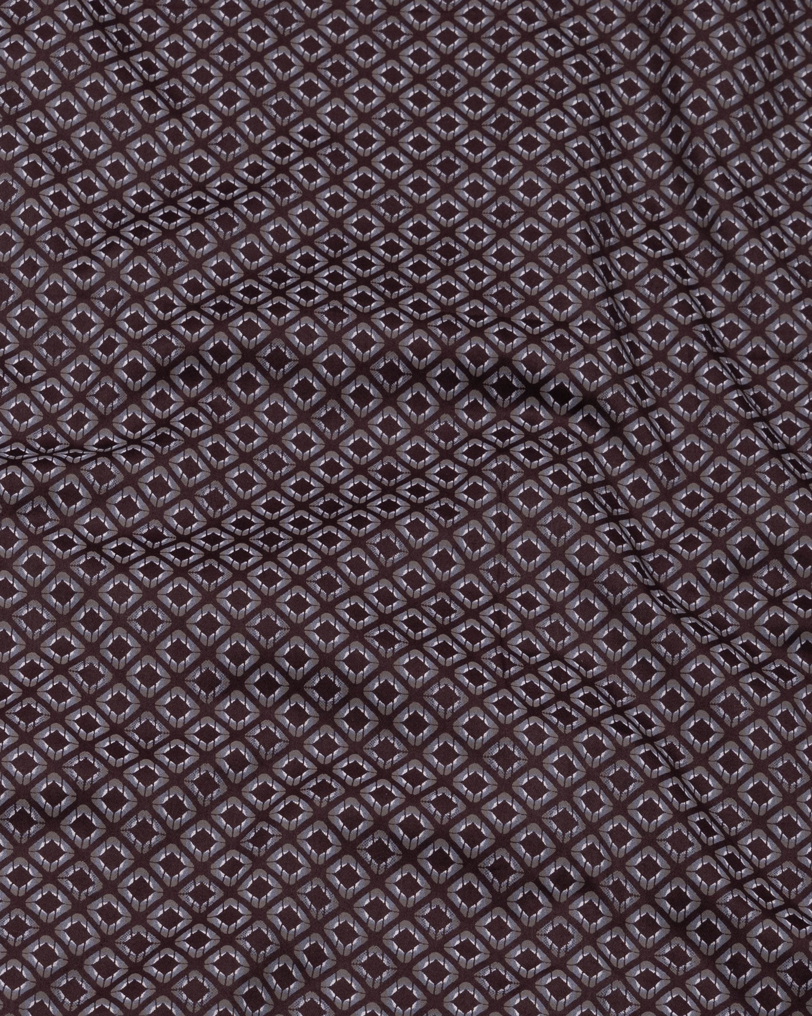 Nirat Purple Cotton Printed Shirt - John Ellies