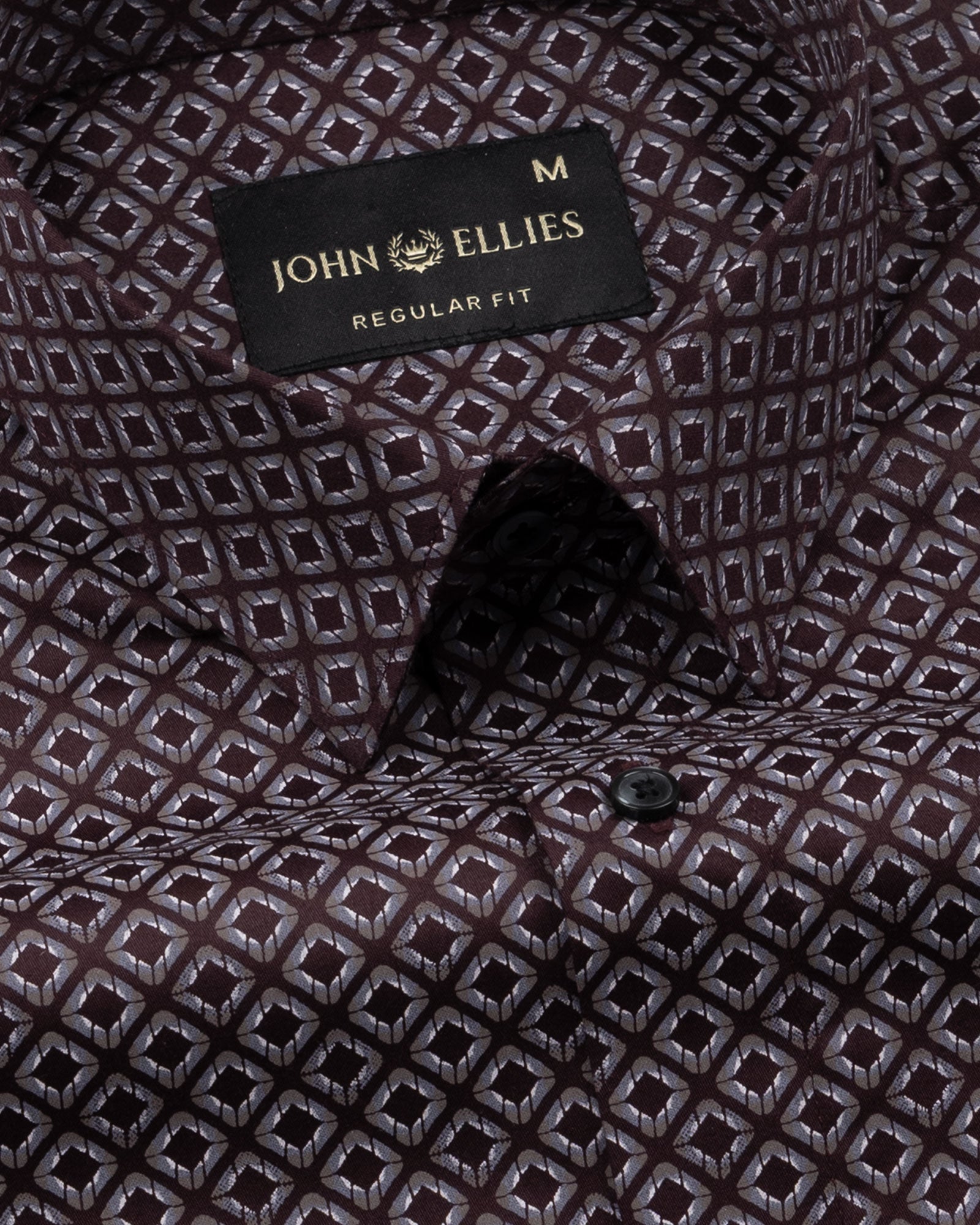 Nirat Purple Cotton Printed Shirt - John Ellies