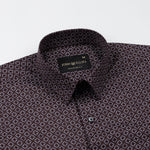 Nirat Purple Cotton Printed Shirt - John Ellies
