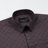 Nirat Purple Cotton Printed Shirt - John Ellies