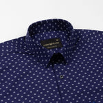 Nirat Blue Cotton Printed Shirt - John Ellies