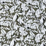 Nirat Olive With White Cotton Printed Shirt - John Ellies