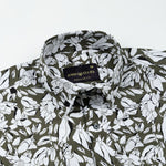 Nirat Olive With White Cotton Printed Shirt - John Ellies