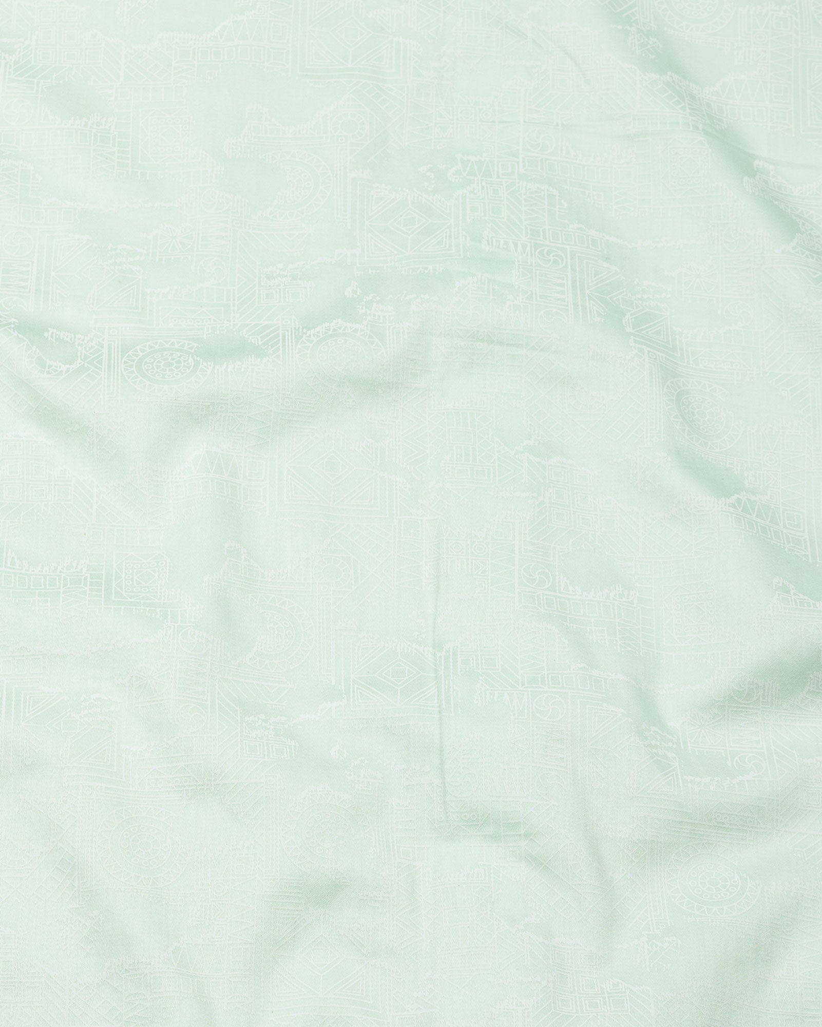 Nirat Lime Cotton Printed Shirt - John Ellies