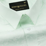 Nirat Lime Cotton Printed Shirt - John Ellies