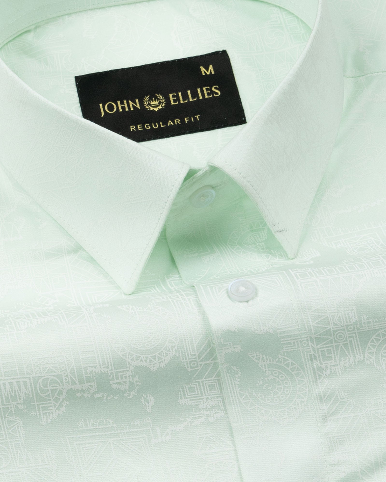 Nirat Lime Cotton Printed Shirt - John Ellies