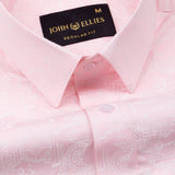 Nirat Pink Cotton Printed Shirt - John Ellies