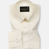 Nirat Soft Beige Cotton Printed Shirt - John Ellies