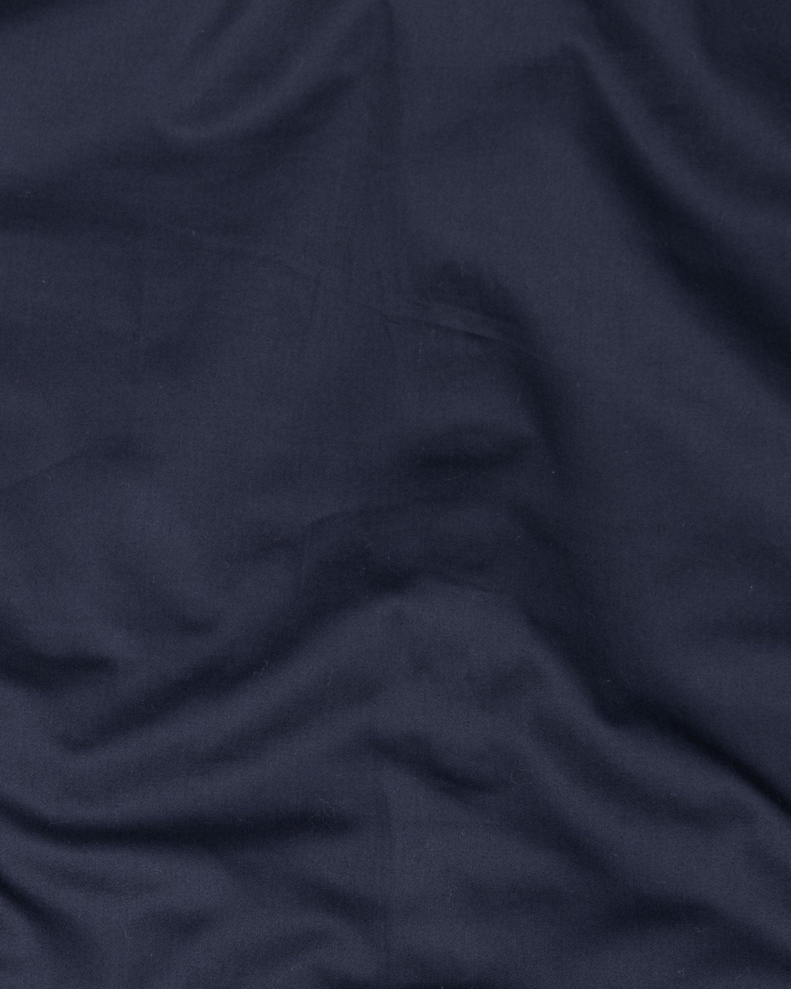 Draxon Navy Blue Plain Cotton Shirt - John Ellies