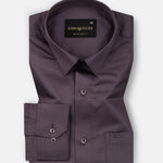 Draxon Purple Plain Cotton Shirt - John Ellies