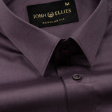Draxon Purple Plain Cotton Shirt - John Ellies