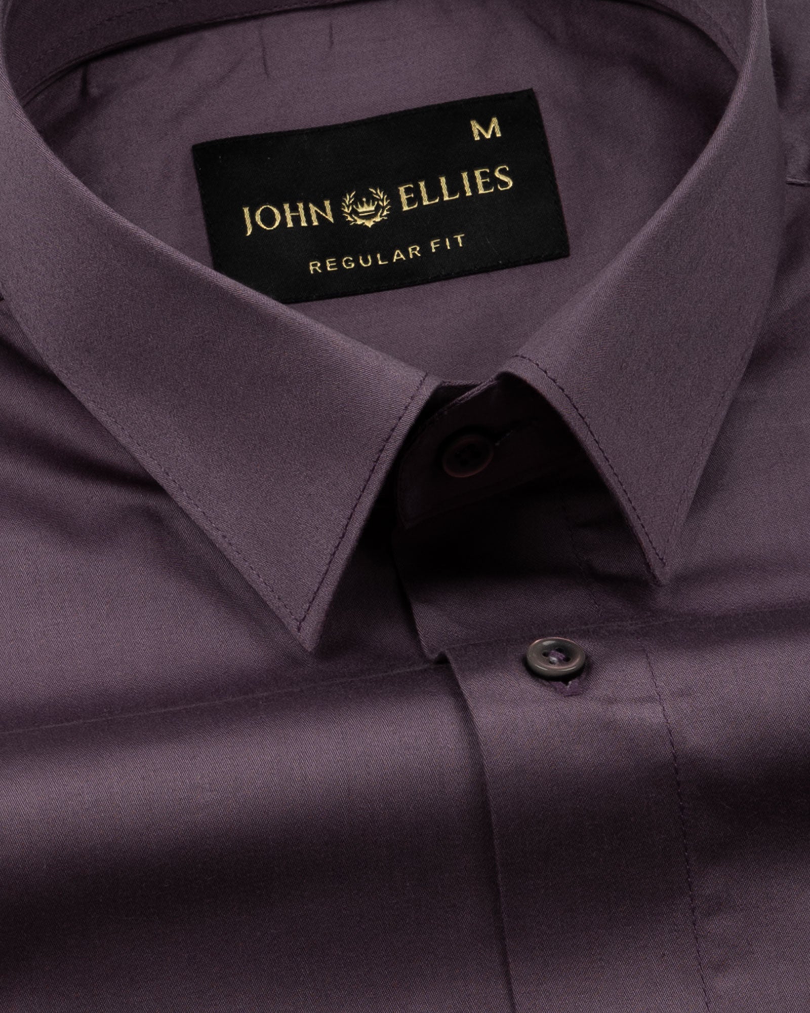 Draxon Purple Plain Cotton Shirt - John Ellies