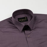 Draxon Purple Plain Cotton Shirt - John Ellies