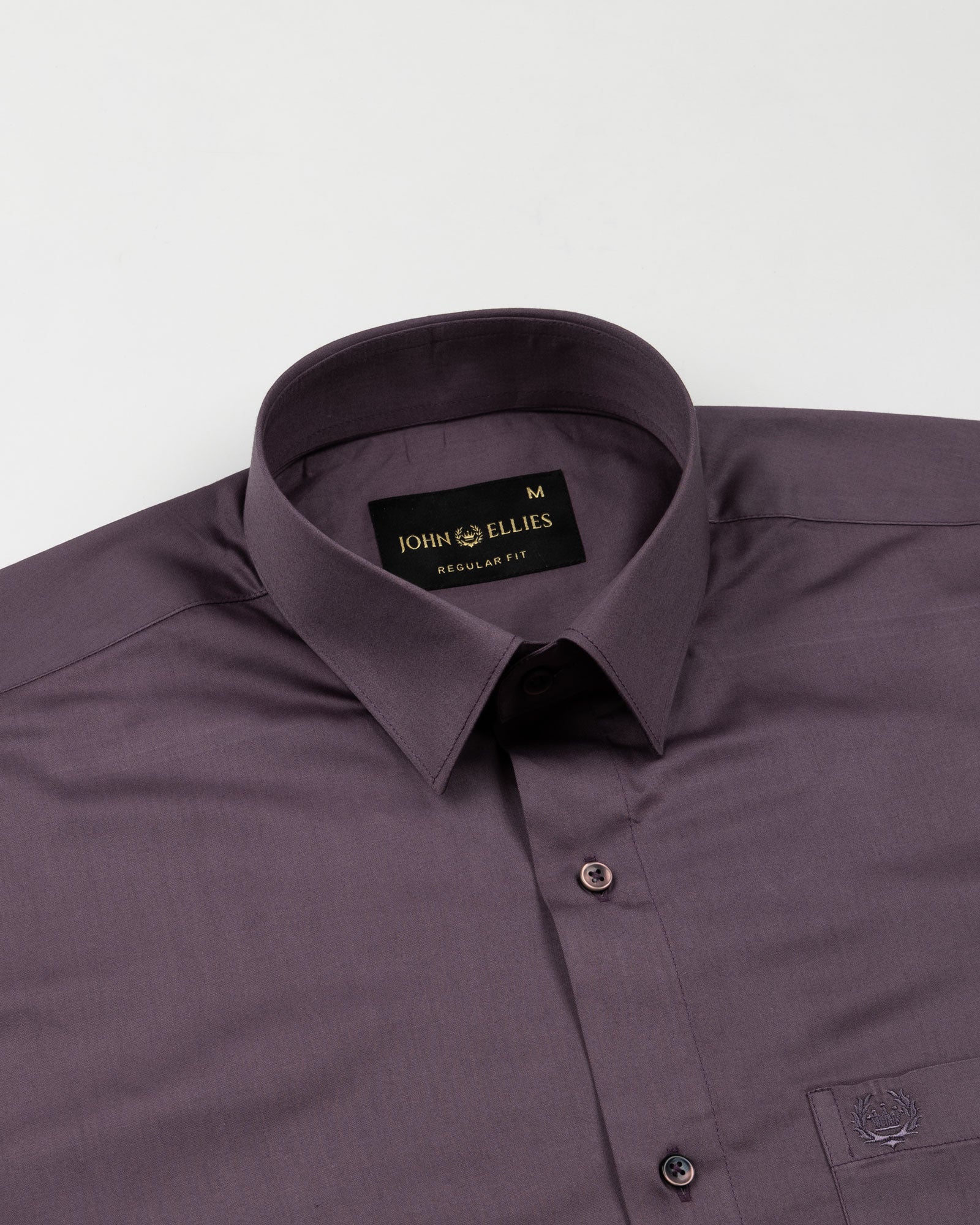Draxon Purple Plain Cotton Shirt - John Ellies