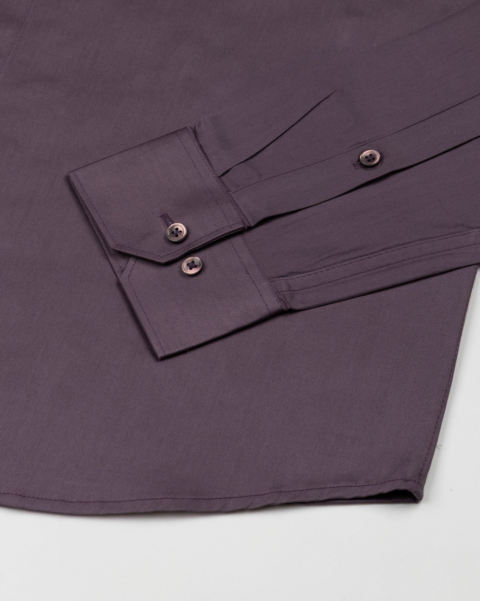 Draxon Purple Plain Cotton Shirt - John Ellies