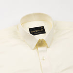 Draxon Cream Plain Cotton Shirt - John Ellies