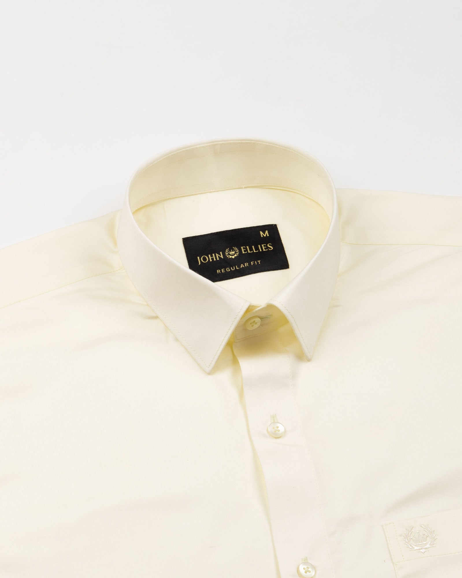 Draxon Cream Plain Cotton Shirt - John Ellies