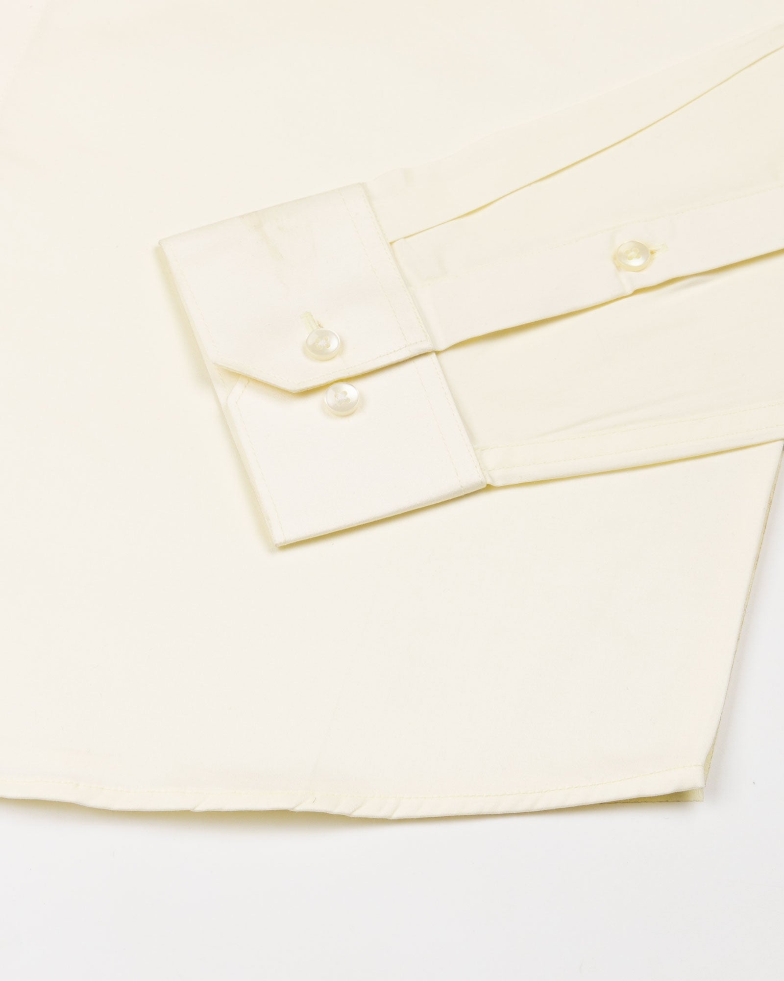 Draxon Cream Plain Cotton Shirt - John Ellies
